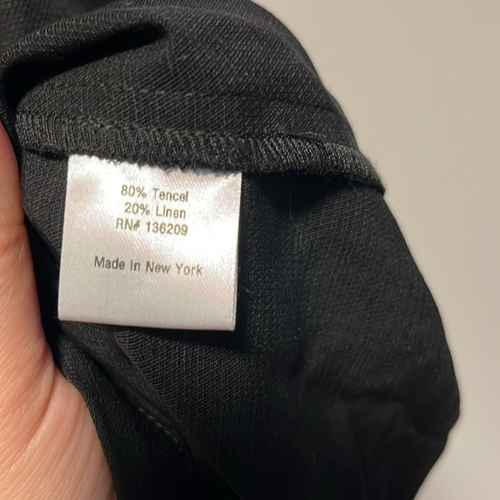 HATCH Maternity Black Sleeveless V-Neck Tencel/Linen Top, Size 0 (XS) - Picture 5 of 7